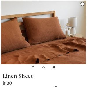 Only the top sheet-burnt orange